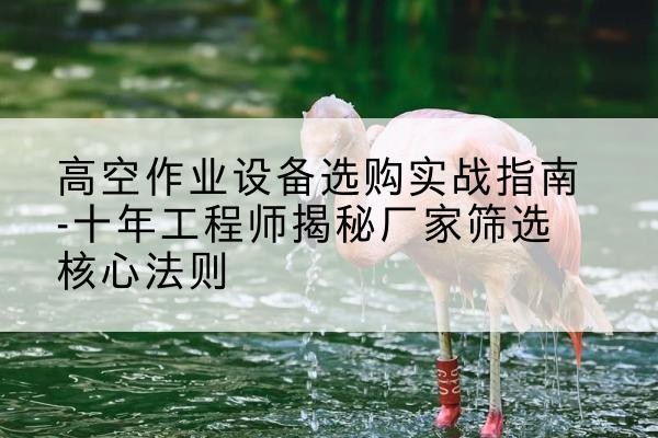 德安剪叉式升降机厂家-高空作业设备选购实战指南-十年工程师揭秘厂家筛选核心法则
