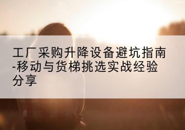 德安移动式升降机怎么选-工厂采购升降设备避坑指南-移动与货梯挑选实战经验分享