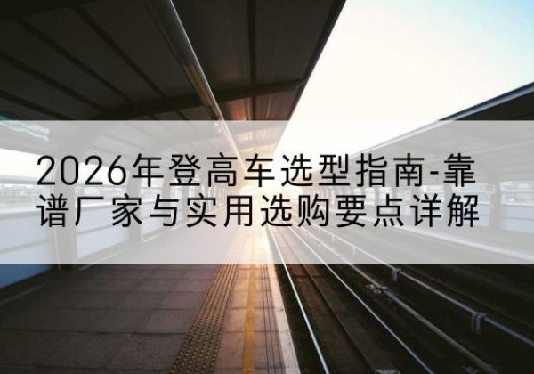 德安登高车厂家推荐-2026年登高车选型指南-靠谱厂家与实用选购要点详解